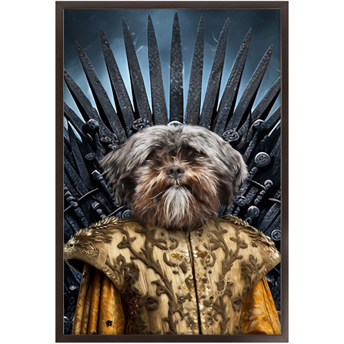 THE BONEROOM 2 - Game of Thrones & House Of Dragons Inspired Custom Pet Portrait Framed Satin Paper Print