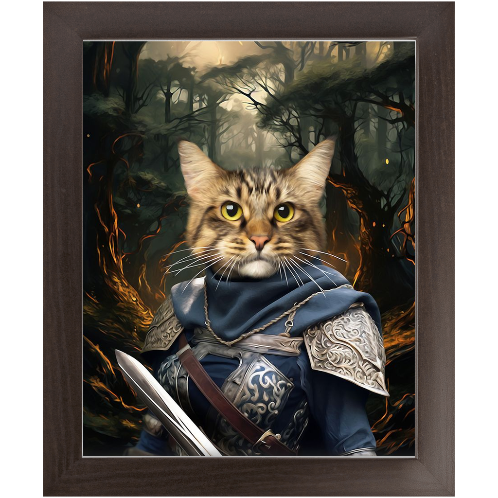 PORK HUNTER - Lord of the Rings Inspired Custom Pet Portrait Framed Satin Paper Print