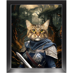 PORK HUNTER - Lord of the Rings Inspired Custom Pet Portrait Framed Satin Paper Print