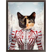 Load image into Gallery viewer, CHRISTMAS CRACKER 15 - Christmas Inspired Custom Pet Portrait Framed Satin Paper Print