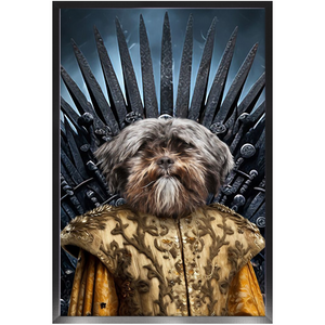 THE BONEROOM 2 - Game of Thrones & House Of Dragons Inspired Custom Pet Portrait Framed Satin Paper Print
