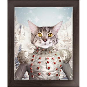 CHRISTMAS CRACKER 2 - Christmas Inspired Custom Pet Portrait Framed Satin Paper Print