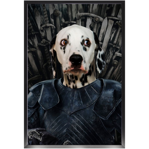 Knight Teenite - Game Of Thrones Inspired Custom Pet Portrait Framed Satin Paper Print