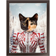 Load image into Gallery viewer, CHRISTMAS CRACKER 15 - Christmas Inspired Custom Pet Portrait Framed Satin Paper Print