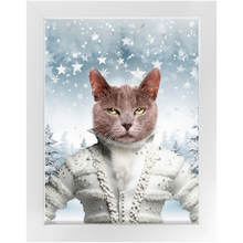 Load image into Gallery viewer, CHRISTMAS CRACKER 3 - Christmas Inspired Custom Pet Portrait Framed Satin Paper Print