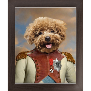 Baron D. Zert - Renaissance Inspired Custom Pet Portrait Framed Satin Paper Print