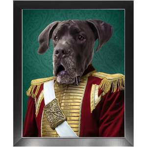 Duke of Pork - Royalty & Renaissance Inspired Custom Pet Portrait Framed Satin Paper Print