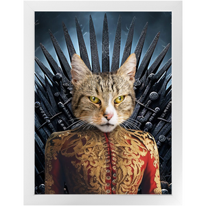 THE BONEROOM 6 - Game of Thrones & House Of Dragons Inspired Custom Pet Portrait Framed Satin Paper Print