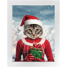 Load image into Gallery viewer, CHRISTMAS CRACKER 11 - Christmas Inspired Custom Pet Portrait Framed Satin Paper Print