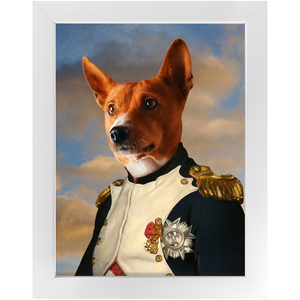 Napoleon Complex - Napoleon & Renaissance Inspired Custom Pet Portrait Framed Satin Paper Print