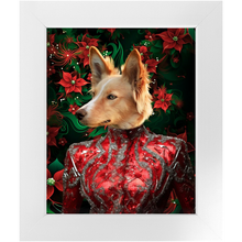 Load image into Gallery viewer, CHRISTMAS CRACKER 8 - Christmas Inspired Custom Pet Portrait Framed Satin Paper Print