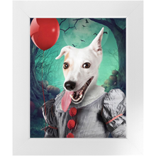 Load image into Gallery viewer, Manypies - Halloween, IT &amp; Clown Inspired Custom Pet Portrait Framed Satin Paper Print