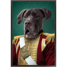 Load image into Gallery viewer, Duke of Pork - Royalty &amp; Renaissance Inspired Custom Pet Portrait Framed Satin Paper Print
