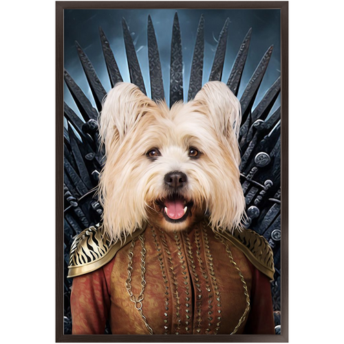 THE BONEROOM 5 - Game of Thrones & House Of Dragons Inspired Custom Pet Portrait Framed Satin Paper Print