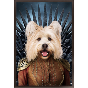 THE BONEROOM 5 - Game of Thrones & House Of Dragons Inspired Custom Pet Portrait Framed Satin Paper Print