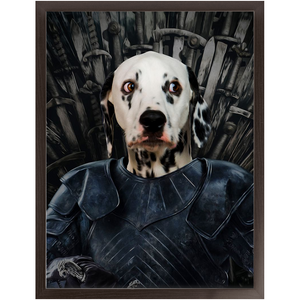 Knight Teenite - Game Of Thrones Inspired Custom Pet Portrait Framed Satin Paper Print