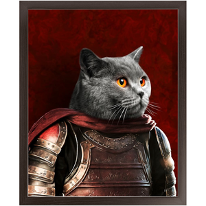 Sir Tendoom - Game of Thrones Inspired Custom Pet Portrait Framed Satin Paper Print