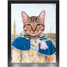 Load image into Gallery viewer, The Furnetian - Royalty &amp; Renaissance Inspired Custom Pet Portrait Framed Satin Paper Print