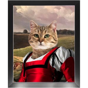 Reign In Spain - Renaissance Inspired Custom Pet Portrait Framed Satin Paper Print
