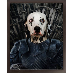 Knight Teenite - Game Of Thrones Inspired Custom Pet Portrait Framed Satin Paper Print