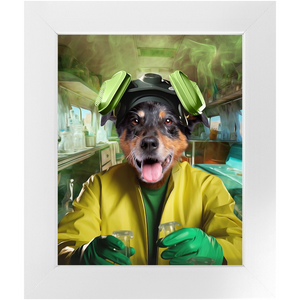 HEISENBARK - Breaking Bad Inspired Custom Pet Portrait Framed Satin Paper Print