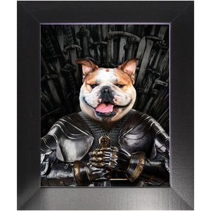 Sir Lixalot - Game Of Thrones Inspired Custom Pet Portrait Framed Satin Paper Print