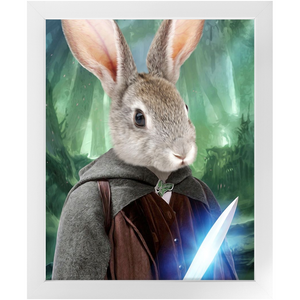 Shire Ground - Lord of The Rings Inspired Custom Pet Portrait Framed Satin Paper Print