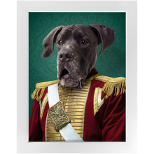 Load image into Gallery viewer, Duke of Pork - Royalty &amp; Renaissance Inspired Custom Pet Portrait Framed Satin Paper Print