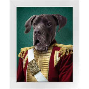 Duke of Pork - Royalty & Renaissance Inspired Custom Pet Portrait Framed Satin Paper Print