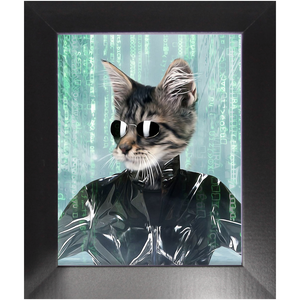 Holey Trinity - The Matrix Inspired Custom Pet Portrait Framed Satin Paper Print