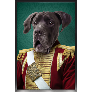 Duke of Pork - Royalty & Renaissance Inspired Custom Pet Portrait Framed Satin Paper Print