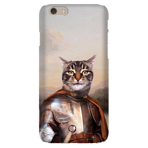 KNIGHT IN BROWN SATIN CUSTOM PET PORTRAIT PHONE CASE