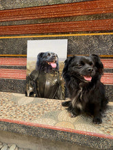 Load image into Gallery viewer, To The Moon - Frank Sinatra &amp; Singer Inspired Custom Pet Portrait Canvas