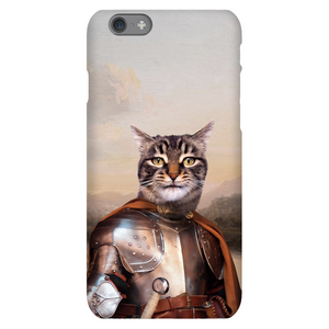 KNIGHT IN BROWN SATIN CUSTOM PET PORTRAIT PHONE CASE