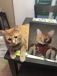 To The Moon - Frank Sinatra & Singer Inspired Custom Pet Portrait Canvas