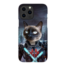 Load image into Gallery viewer, BLACK AZNITE CUSTOM PET PORTRAIT PHONE CASE