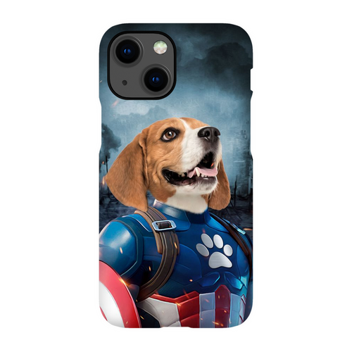 CAPTAIN KIBBLES CUSTOM PET PORTRAIT PHONE CASE