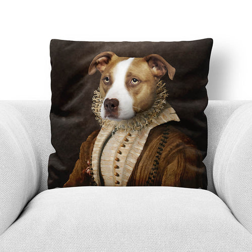 BARONESS OF BROWN - CUSTOM PET PORTRAIT THROW PILLOW