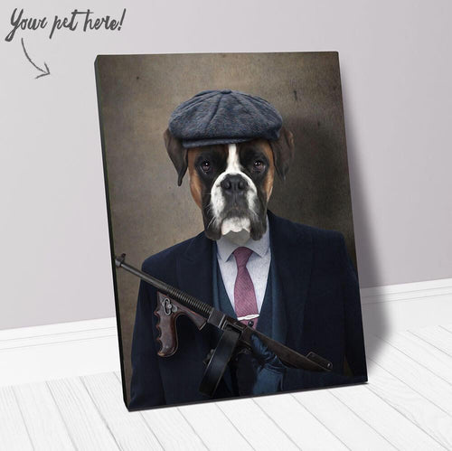 Big Jobs - Peaky Blinders & Gangster Inspired Custom Pet Portrait Canvas