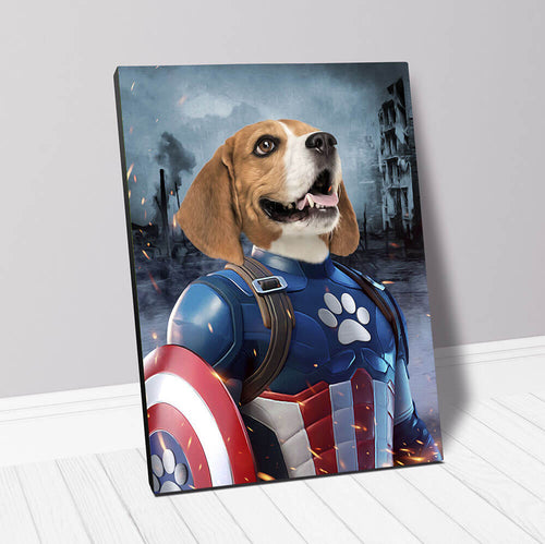 CAPTAIN KIBBLES - CUSTOM PET PORTRAIT CANVAS