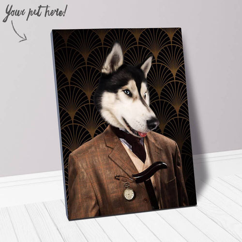 Dappers - Art Deco Inspired Custom Pet Portrait Canvas