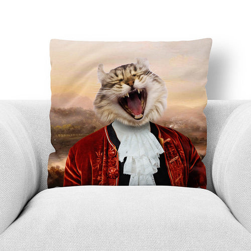 EARL E. RISER - CUSTOM PET PORTRAIT THROW PILLOW