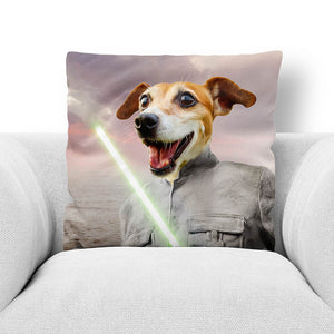 FLUKE CARCHASER - CUSTOM PET PORTRAIT THROW PILLOW