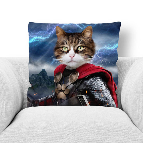 GOD OF BLUNDER - CUSTOM PET PORTRAIT THROW PILLOW