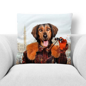 GONDOLA WITH THE WIND - CUSTOM PET PORTRAIT THROW PILLOW