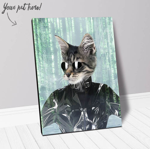 Holey Trinity - The Matrix Inspired Custom Pet Portrait Canvas