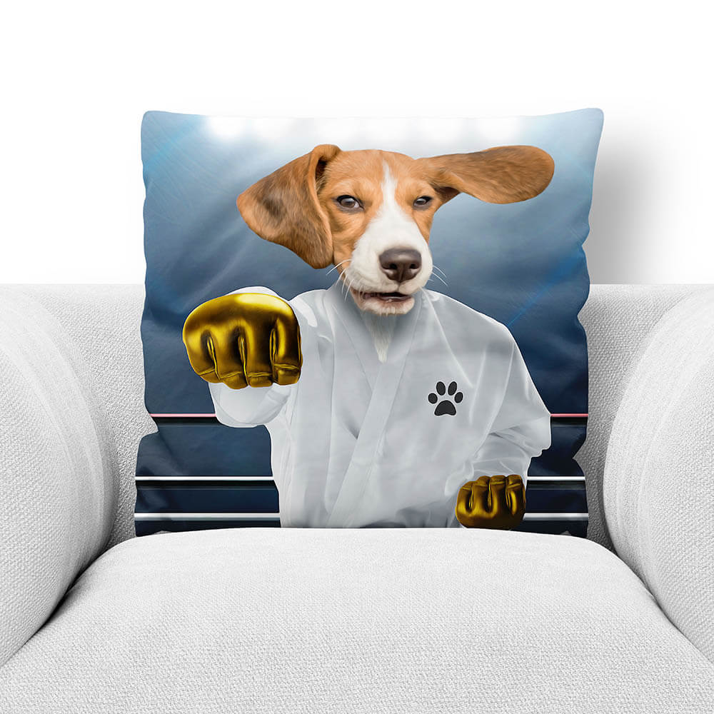 PORK CHOP - CUSTOM PET PORTRAIT THROW PILLOW