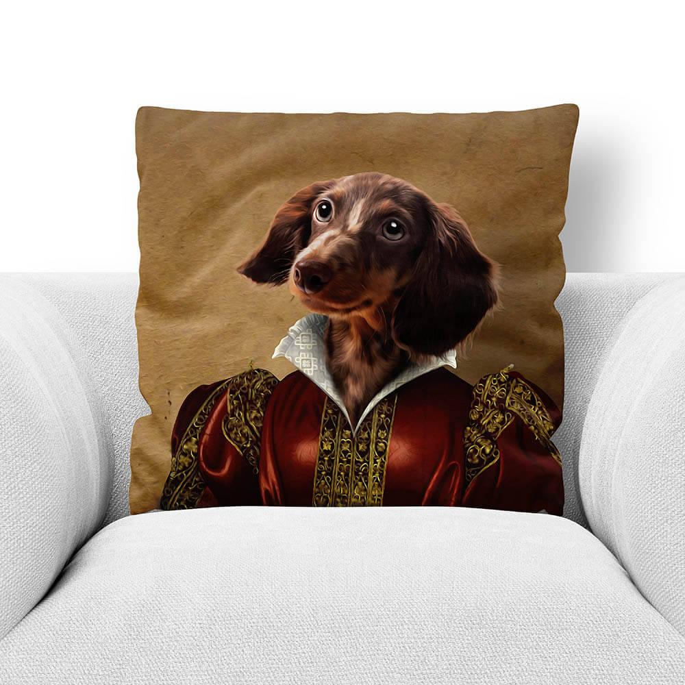 QUEEN TISENSHAL - CUSTOM PET PORTRAIT THROW PILLOW