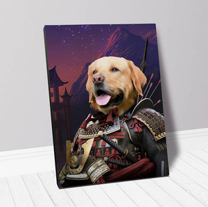 SAMUWRY SMILE - Samurai Inspired Custom Pet Portrait Canvas
