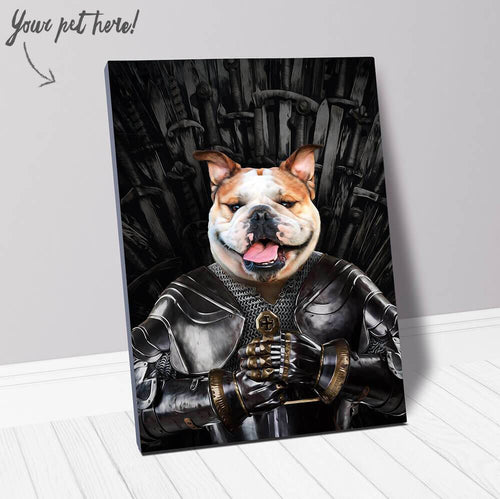 Sir Lixalot - Game Of Thrones Inspired Custom Pet Portrait Canvas